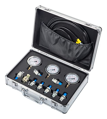 Hydraulic Pressure Test Kit, 25/40/60mpa/9couplings, Ex...