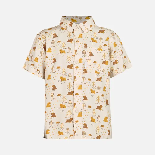 Camisa Niño Cliff Shirt Print Beige Lippi