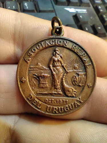 Medalla Asociacion Rural Del Uruguay Prado 1987 Cabañero