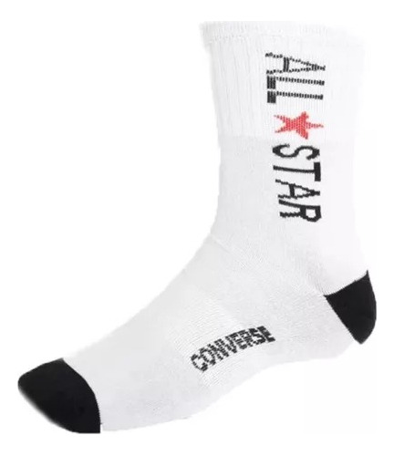 Medias Converse All Star Sock Blanco Logo