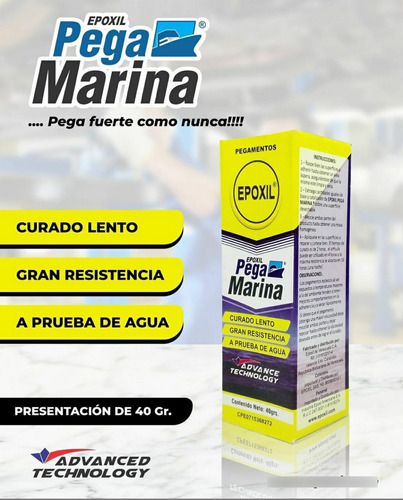 Pega Epoxica Epoxil Tanque Linea Completa 40grs
