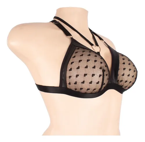 Bralette Sexy De Mesh Transparente Para Mujer Juli S/c