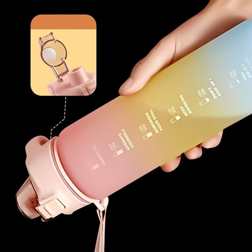 Jarra De Agua Botella De Agua De Gradiente De 1 Litro Cierre
