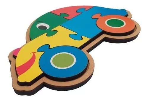 Brinquedo Educativo Quebra-cabeça Infantil - Carro