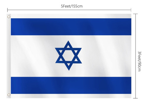 Bandera De Israel 90 X 150 Cm