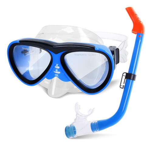 Greenlf Kids Snorkel Set, Máscara De Snorkel Anti-niebla Con