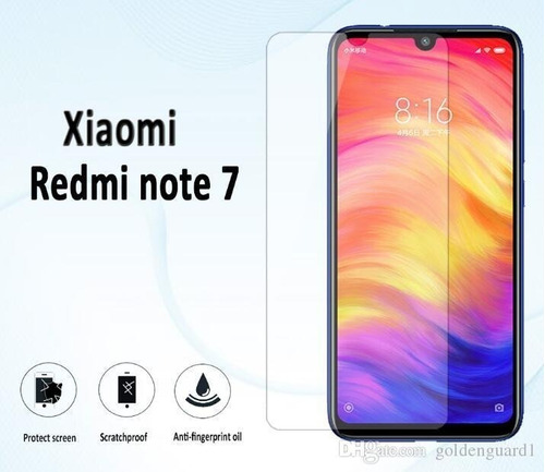 Protector Vidrio Templado Xiaomi Redmi Note 7  - 0.33mm- 9h