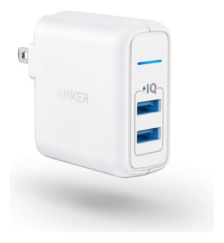 Cargador Anker Cargador Doble USB Anker PowerPort 2 24W Carga Rapida usb cargador de celulares tablets ipads con carga rapida carga carga rápdia
