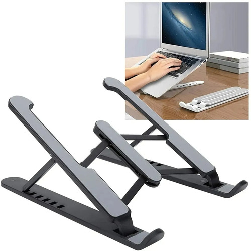 Soporte Base Portatil Apoya Notebook Pvc Regulable Plegable