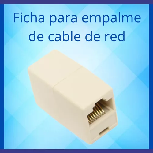 Ficha De Empalme Rj45 Cupla Hembra Para Unir Cable De Red