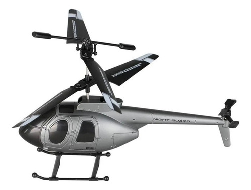 Adventure Force Helicoptero Recargable Control Remoto Negro Mate
