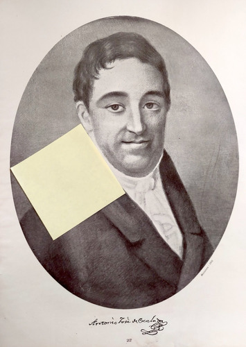 Lámina Retrato Antonio José  Escalada Gobernantes De Mendoza