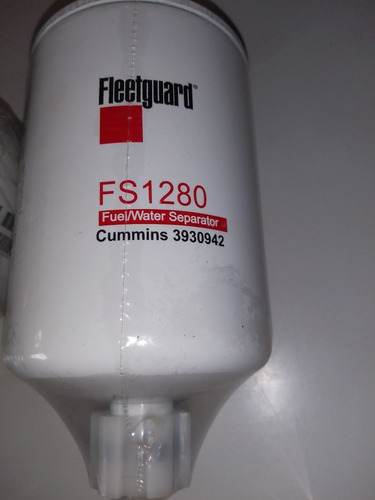 Imagen 2 de 3 de Filtro Trampa De Agua Con Purga Fleetguard Fs1280