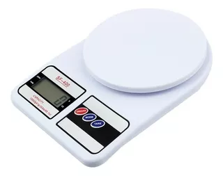 Báscula Digital De Cocina Gramera Pesa De 1 Gramo A 10 Kilos Capacidad máxima 10 kg Color Blanco