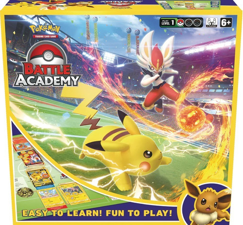 Pokemon Tcg: Battle Academy Deck Pikachu, Eevee Y Cinderace