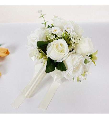 Ramo De Flores De, Ramo De Boda Artificial Realista Para