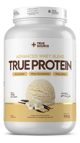True Protein Vanilla Ice Cream 900g True Source Sabor Baunilha