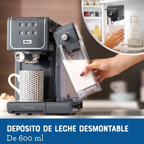 Cafetera Expresso Oster Cappuccino Latte Capsulas Em6801m Color Negro