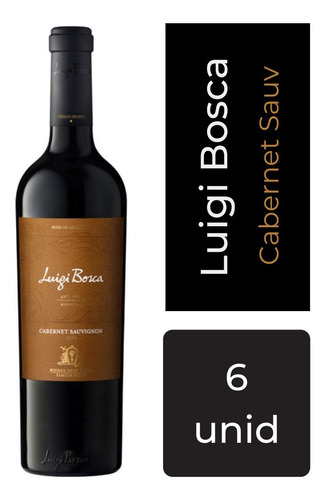 Vino Luigi Bosca Cabernet Sauvignon 750 Ml 6 Unids Mp Drinks