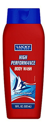 Gel De Baño Para Hombres Lucky Super Soft 18 Oz