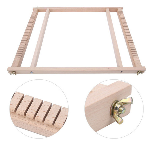 Máquina De Tricô Manual Diy Tecelagem De Madeira Tapeçaria T