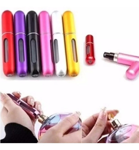 Imagen 5 de 6 de Mini Perfumero Recargable X 10 Unidades 5ml Día De La Mujer