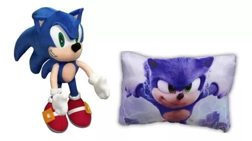 Almofada formato do personagem Sonic