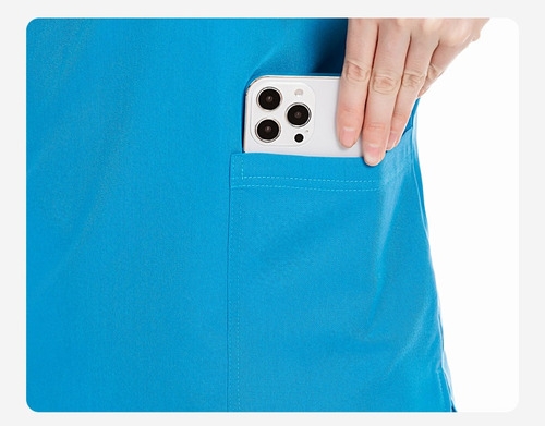 Conjunto De Uniforme De Enfermera De Hospital Con Cuello En