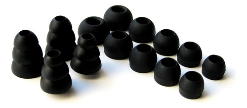 Conjunto De Reemplazo Negro Confort Eartips Aurices Auricula