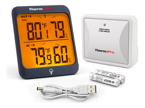 Termómetro Digital Higrómetro Thermopro Tp63b Monitor