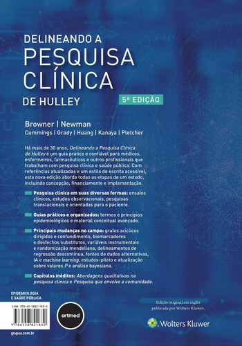 Delineando A Pesquisa Clínica De Hulley, De Warren S. Browner., Vol. 1. Editorial Artmed, Edição 5ª Edição Em Português