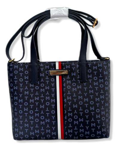 Tommy Hilfiger Bolsa Mujer Tote Monogram Tommy Color Azul marino