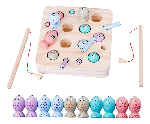 Juego De Pesca Magnética Para Niños Juguetes Educativos