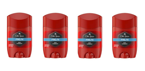 Pack X 4u Desodorante En Barra Fragancia Fresh Old Spice 50g