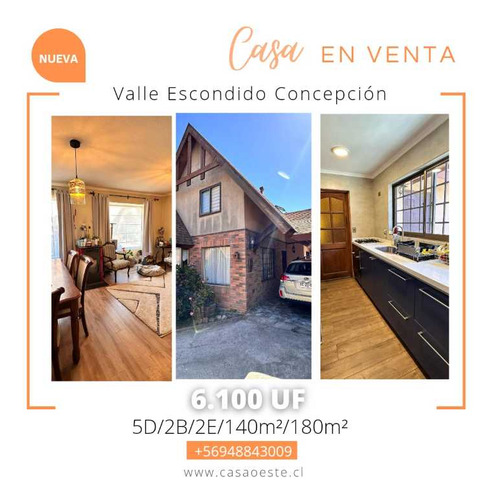 Casa 5 Dormitorios En Sector Valle Escondido, Concepción