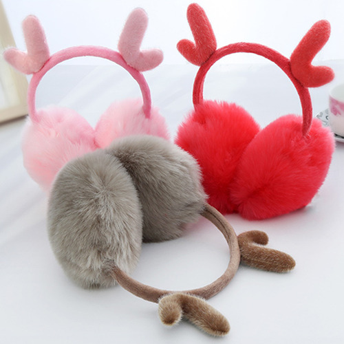 Bonitas Orejeras Con Forma De Cuerno Para Invierno, Cálidas