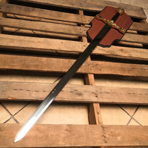 Espada de luxo Excalibur de 114 cm com tela medieval 900gd