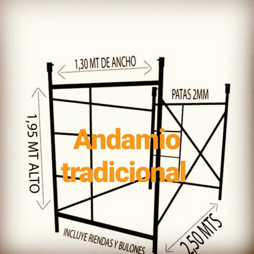 Alquiler Andamios Escaleras Puntales Trompito Zona Norte