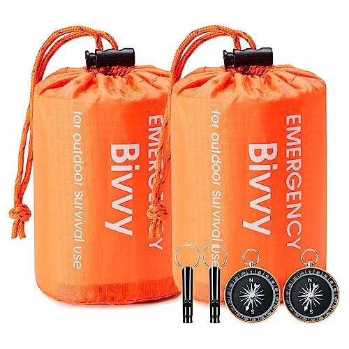 Esky Emergency Sleeping Bag, 2 Packs Waterproof Lightweight