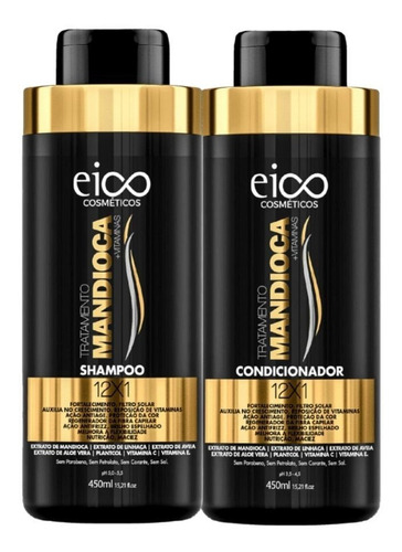 Eico Mandioca Shampoo E Condicionador 2x450ml