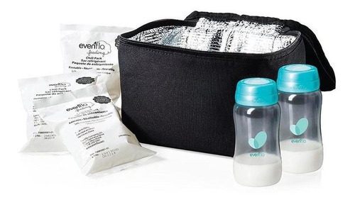 Kit Evenflo Mochila Termica Botellas Para Leche Hielo En Gel