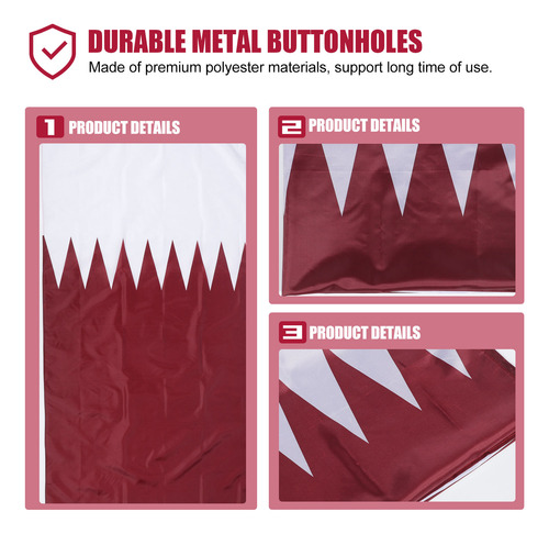 Bandera Nacional De Poliéster Con Bandera De Qatar Para CoLG