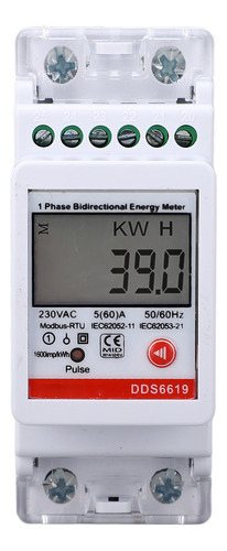 Medidor De Energía Eléctrica Medición Bidireccional Monofási