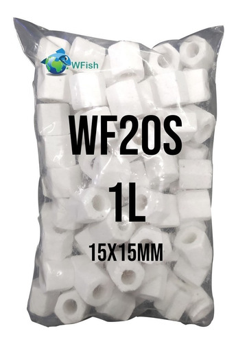 Mídia Biológica Para Aquários 15x15mm 1 Litro Wf20s Wfish