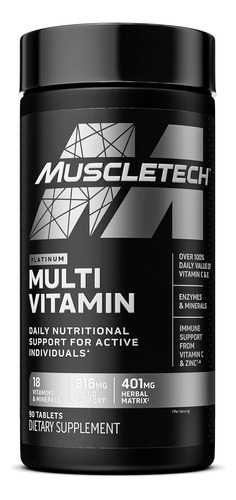 Multivitamínico Muscletech Platinum Aminoácidos Proteinas..