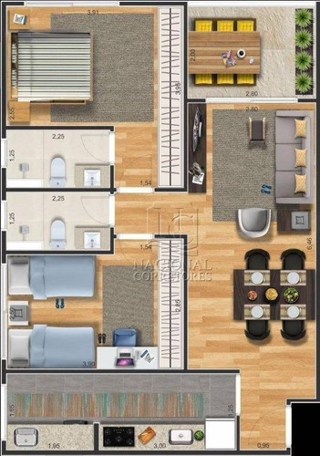 Imagem 8 de 20 de Apartamento À Venda, 69 M² Por R$ 405.000,00 - Nova Gerti - São Caetano Do Sul/sp - Ap10873