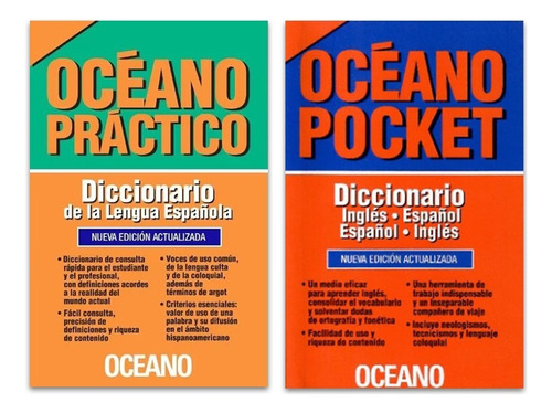 Diccionario Oceano -pocket Ingles- Español Y Lengua Española