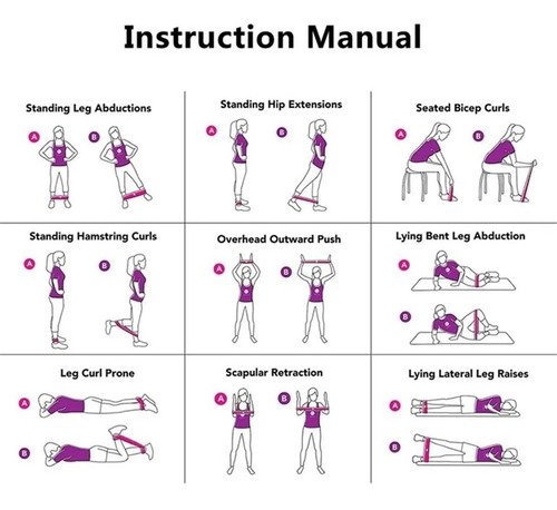 Imagen 5 de 9 de Bandas De Resistencia Elásticas Para Yoga O Ejercicio, 5 U.
