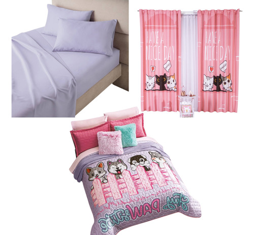 Juego De Edredón Matrimonial Neo Estampado Colchas Concord