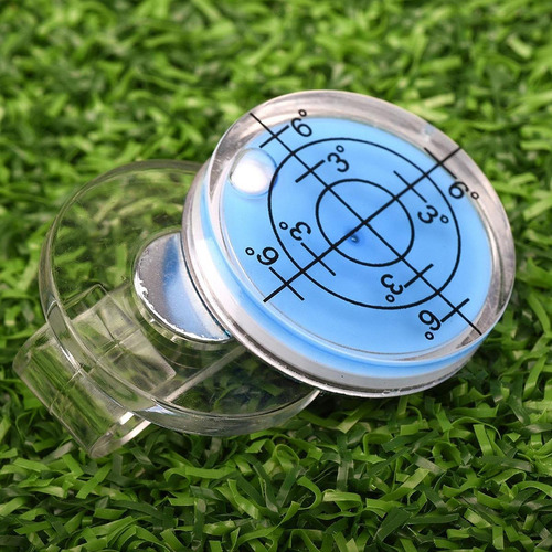 Nivelador De Nivel De Golf Con Burbuja, Pinza Para Azul